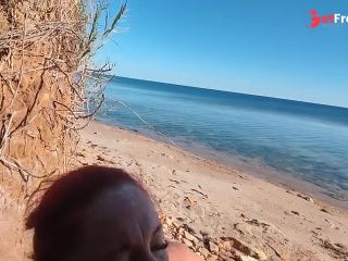 [GetFreeDays.com] I saw Marta on the beach and jerked off, and she sucked me off Adult Clip May 2023-5