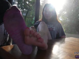 free video 34 Outdoor Sock and Foot Worship | hd | feet porn cousin foot fetish-2