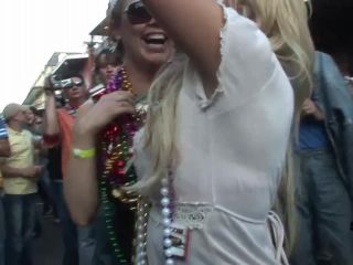 Bourbon Street Flashers During Mardi  Gras-3