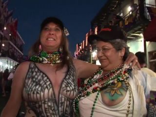 Bourbon Street Flashers During Mardi  Gras-7