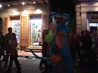 Bourbon Street Flashers During Mardi  Gras-9
