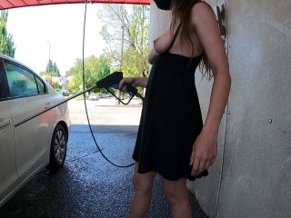 [GetFreeDays.com] Topless Car Wash! - Shy Goth hardcore squirting porn-1