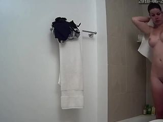 Super busty girl taking a shower. hidden cam-4
