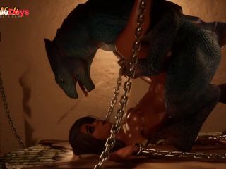 [GetFreeDays.com] Horny Girl is dominated by a Lizardman  Double Cock Monster  3D Porn Wild Life Porn Film May 2023-9
