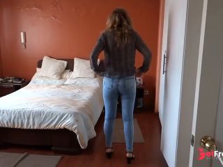 [GetFreeDays.com] Very hot stepmom puts on jeans without panties to go to work Adult Clip December 2022-9