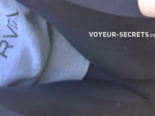 Eye candy teen girl in transparent tights Voyeur!-0