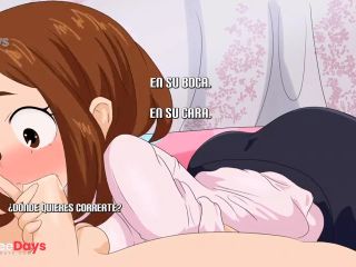 [GetFreeDays.com] Receiving a Blowjob from the Beautiful Ochaco Uraraka - RE Hero Academy Porn Film October 2022-8