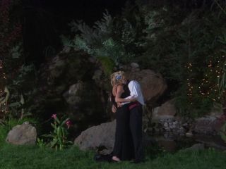 Blonde Couple Make Sex In The Garden-1