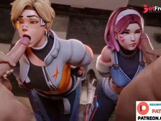 [GetFreeDays.com] Dva With Tracer Do Hard Gangbang Blowjob And Getting Cum in Mouth  Exclusive Overwatch Hentai 4k Porn Leak March 2023-9