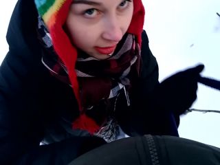 adult video 14 First Time PUBLIC Blowjob in Winter | blowjob | squirt amateur sister seduces kid brother-5