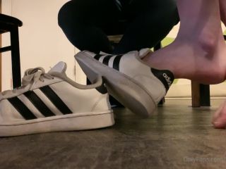 Freckled Feet11-02-2021 - Public shoe play with my adidas at the bar $-8