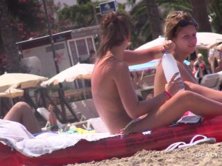 Topless Beach Trio Nudism!-4