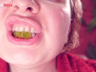 [GetFreeDays.com] ASMR eating jelly teddybears candies. Chewing. Mouth Close-up. Adult Film April 2023-3