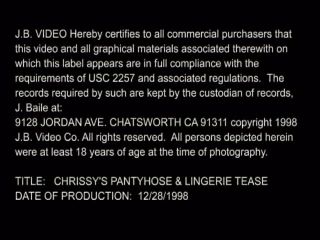 clip 18 primal fetish free blonde porn | Chrissy B&39;s Pantyhose and Lingerie Tease DVD Preview | foot-0