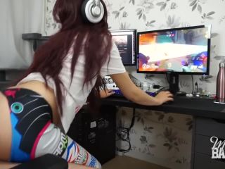 Overwatch D.VA having a quickie while gaming – Miss Banana on teen -5