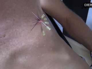 Nippleplay Extreme - 20 Needles In The Nipples(Feet porn)-2